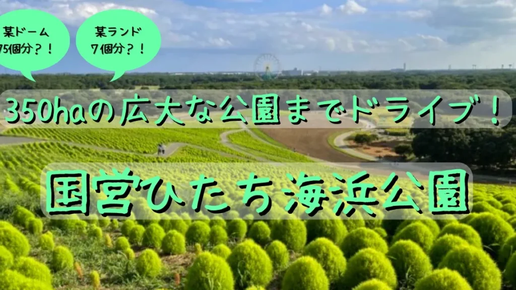 ひたちなか海浜公園は東京ドーム何個分の広さ？