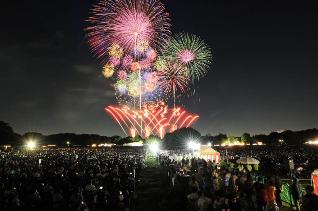 昭和記念公園花火 何発打ち上げられるかの詳細